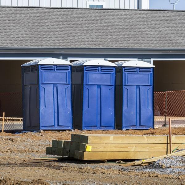 Heavy-duty construction site porta potty in Evansville, Indiana